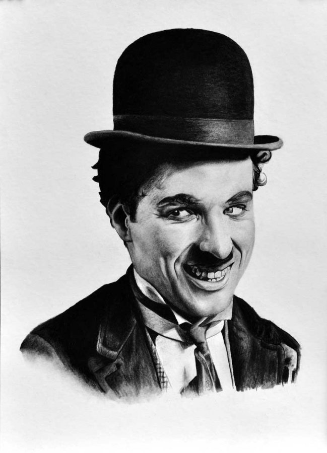 Charlie Chaplin - kresba na objednávku