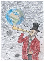 Julius Verne se dočkal svého snu a sleduje Zemi z Měsíce