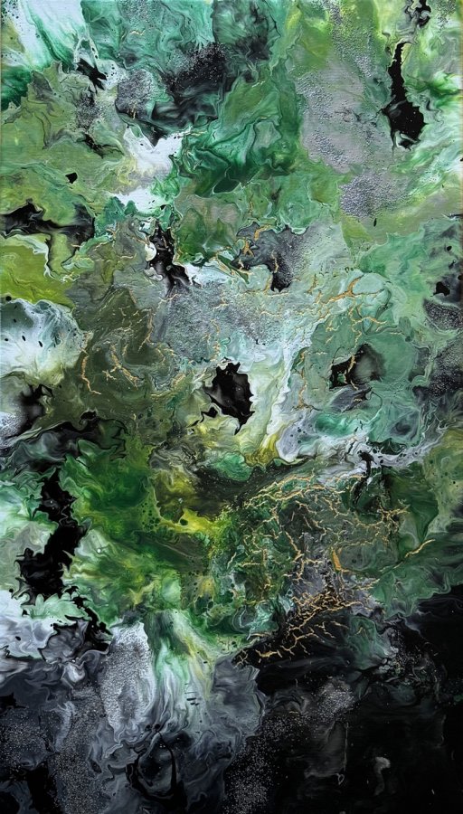 Abstraktní obraz - Emerald